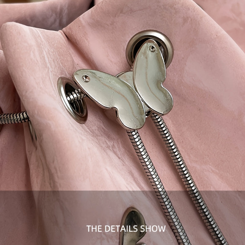 Trendy Bowknot Women'S Handbag, Unique Versatile Tote Bucket Bag, High-Quality Handheld Shoulder Bag, Stylish Chain Crossbody Bag.