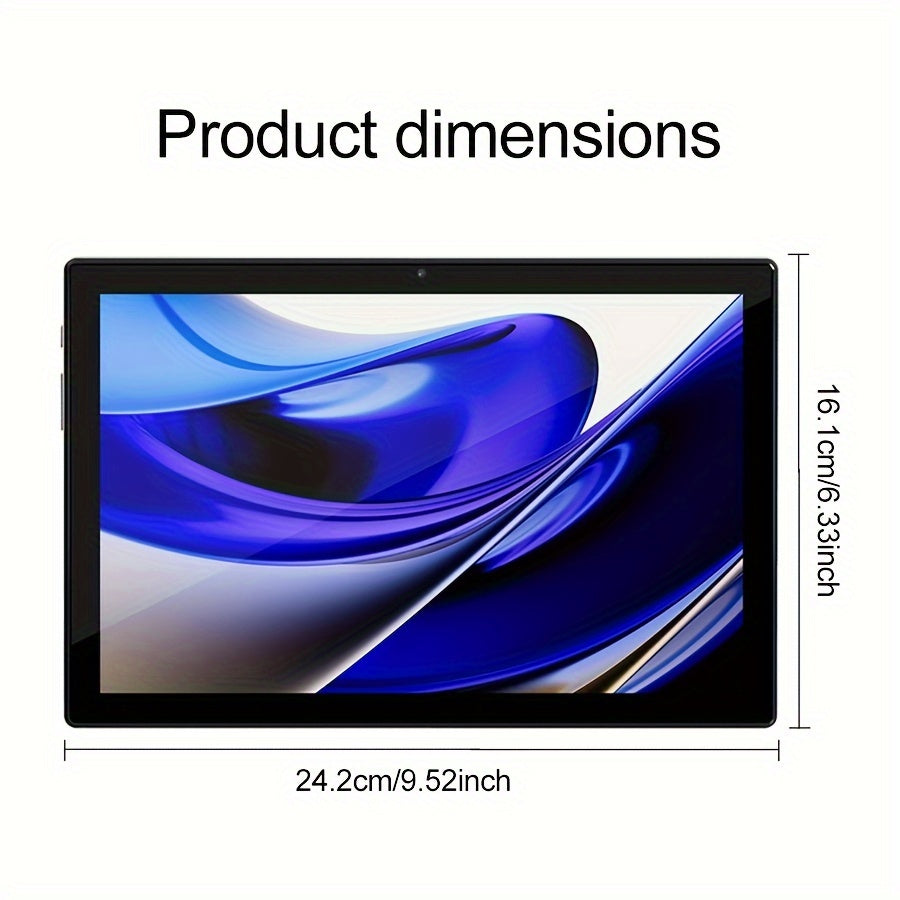 Tablet 10.1 Inch Android 14 OS Pad, 2in 1 Pad with Keyboard, Mouse, Case, Stylus without wireless function, 128GB ROM 12GB 4GB+8GB Expanded RAM, Dual Camera, Eight Core Processor, 1280 * 800 IPS High-definition Display Screen