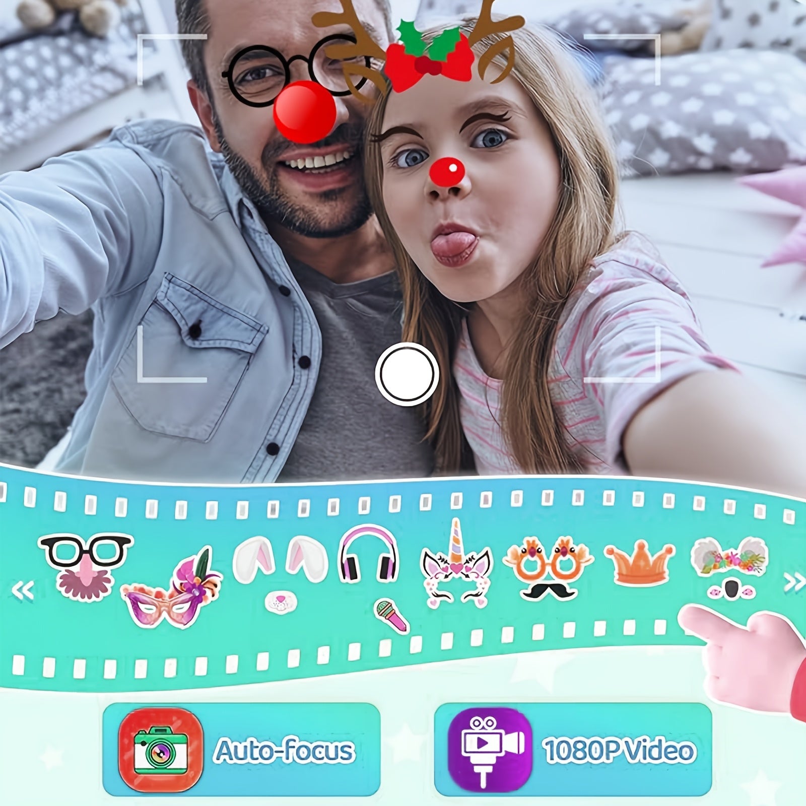 [Birthday/Christmas Gift] Kids Smart Phone with Touchscreen & Dual - Educational Learning Tablet, Compatible with 8GB SD Card, Charging, Parental Control - Birthday/Christmas Gift for Boys & Girls Ages 3-10 - Green Dinosaur D