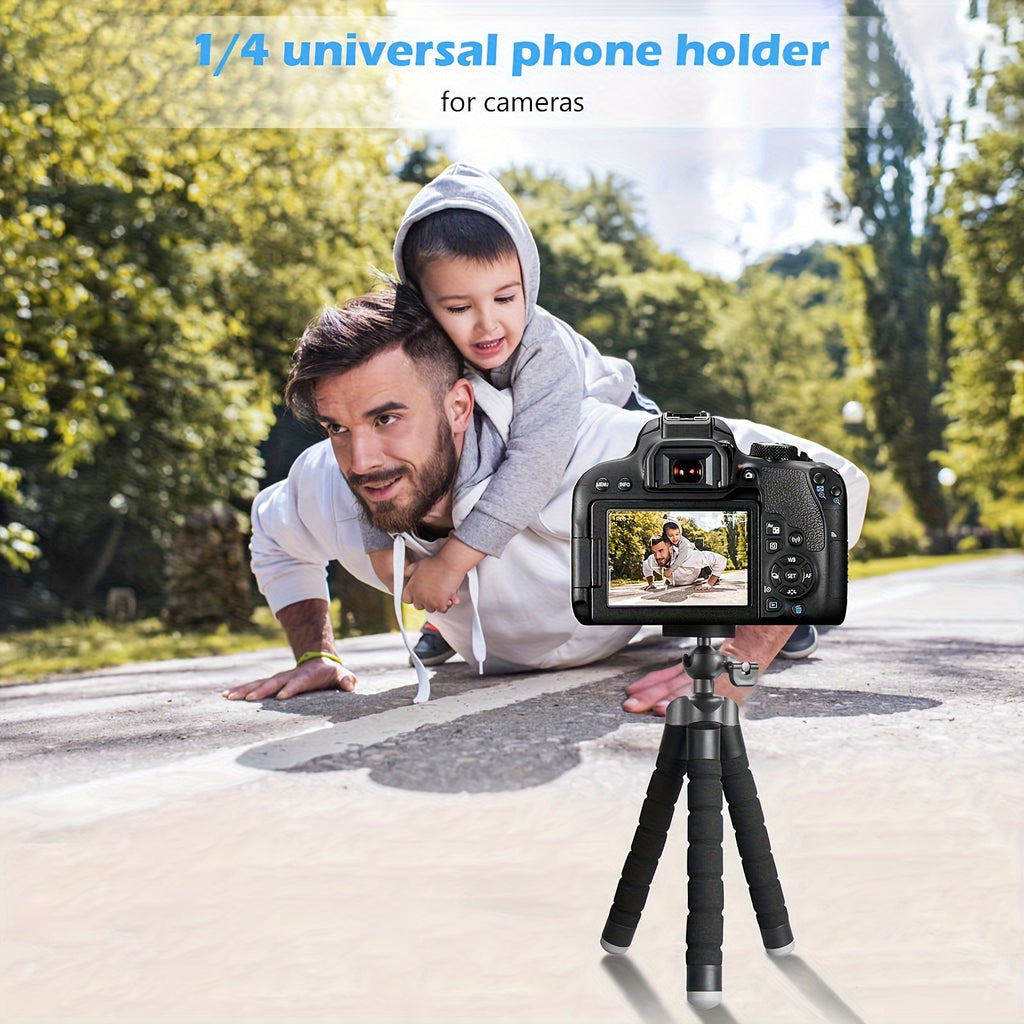 [Foldable Universal Stand] Octopus Phone Holder, Camera Stand - Durable and Sturdy, Foldable, Multiple Folding Without Damage, Suitable for iPhone and Other Mobile Phones and Camera Models, Tripod Stand, Desktop Stand, Univer