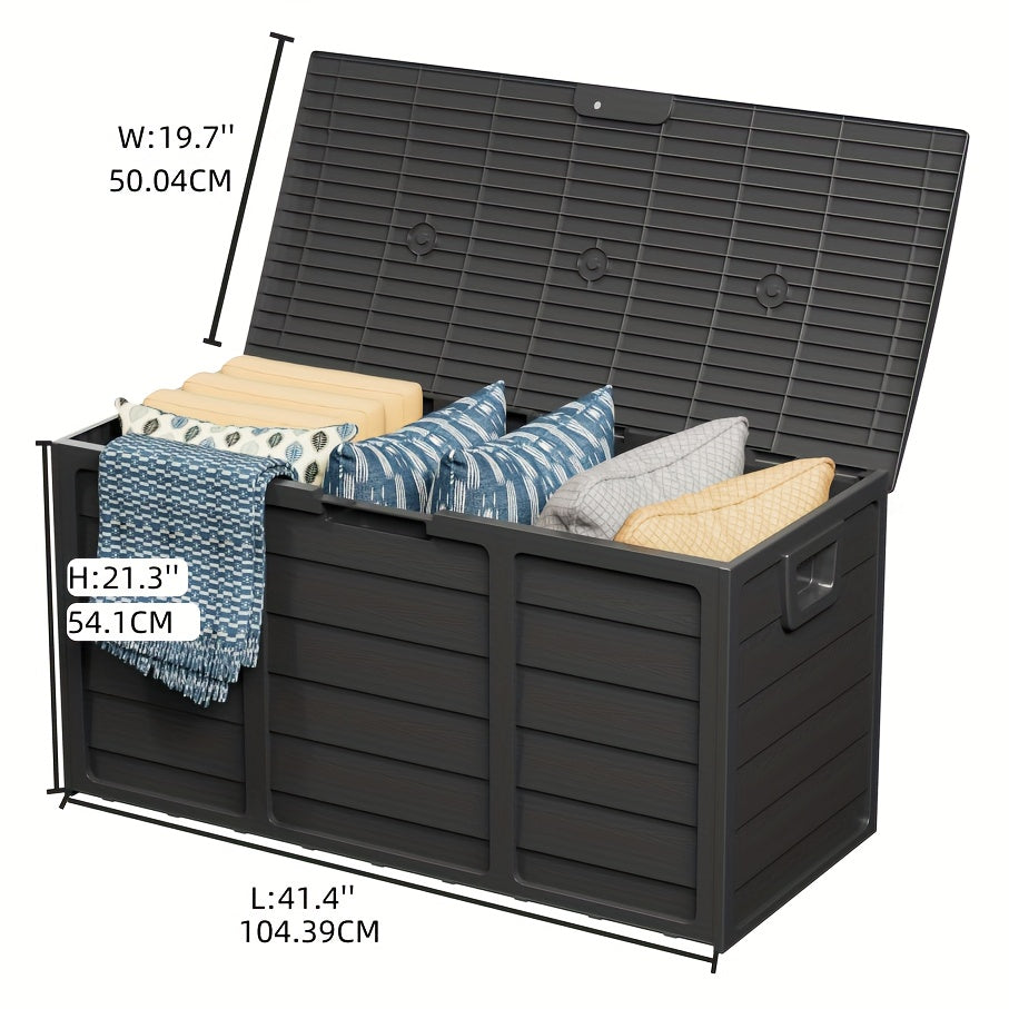 75 Gallon Resin Outdoor Storage Box with Handle