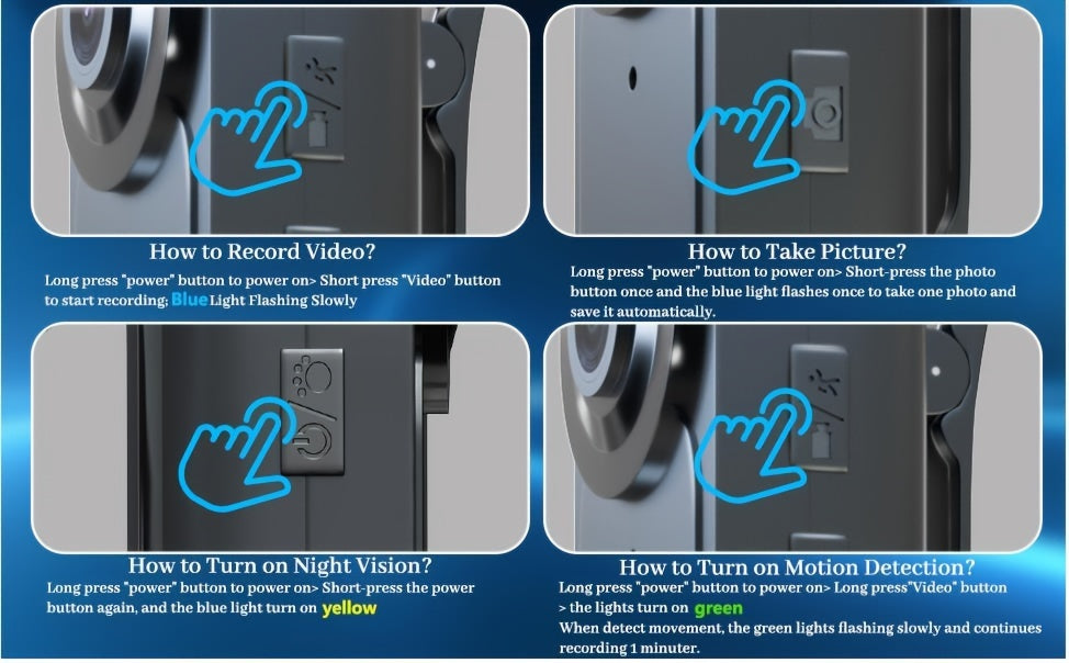 Body Camera, 1080P 64GB Body Camera with Upgraded Clip, Wearable Camera with Motion Detection and Night Vision, Suitable for Proof of Work, Delivery, Outdoor Travel, Personal Use