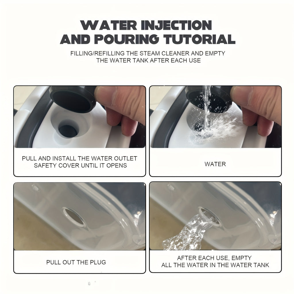 High Pressure Steam Cleaner, Household Steam Cleaner Handheld, Suitable For Kitchen Fume, Sofa, Small Air Conditioning, Washing Machine, 35pcs Accessory Set (without Steam Cleaner)