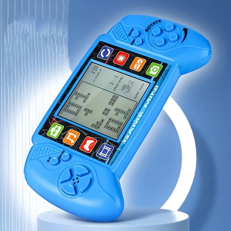 [Fei Rui Retro Game Console] Fei Rui Retro Classic Handheld Game Console - Large Screen, Portable, No Battery Needed, Includes Carrying Strap, Durable Plastic, Nostalgic Design & Easy-to-Use Interface, Game Accessory, Playful