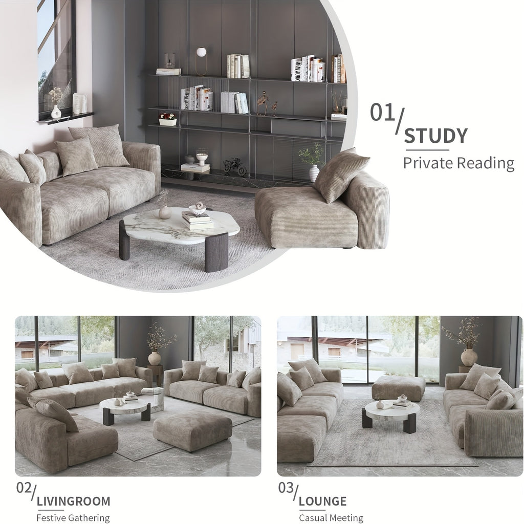 Extra Large U-Shaped Modular Sectional Sofa Couch