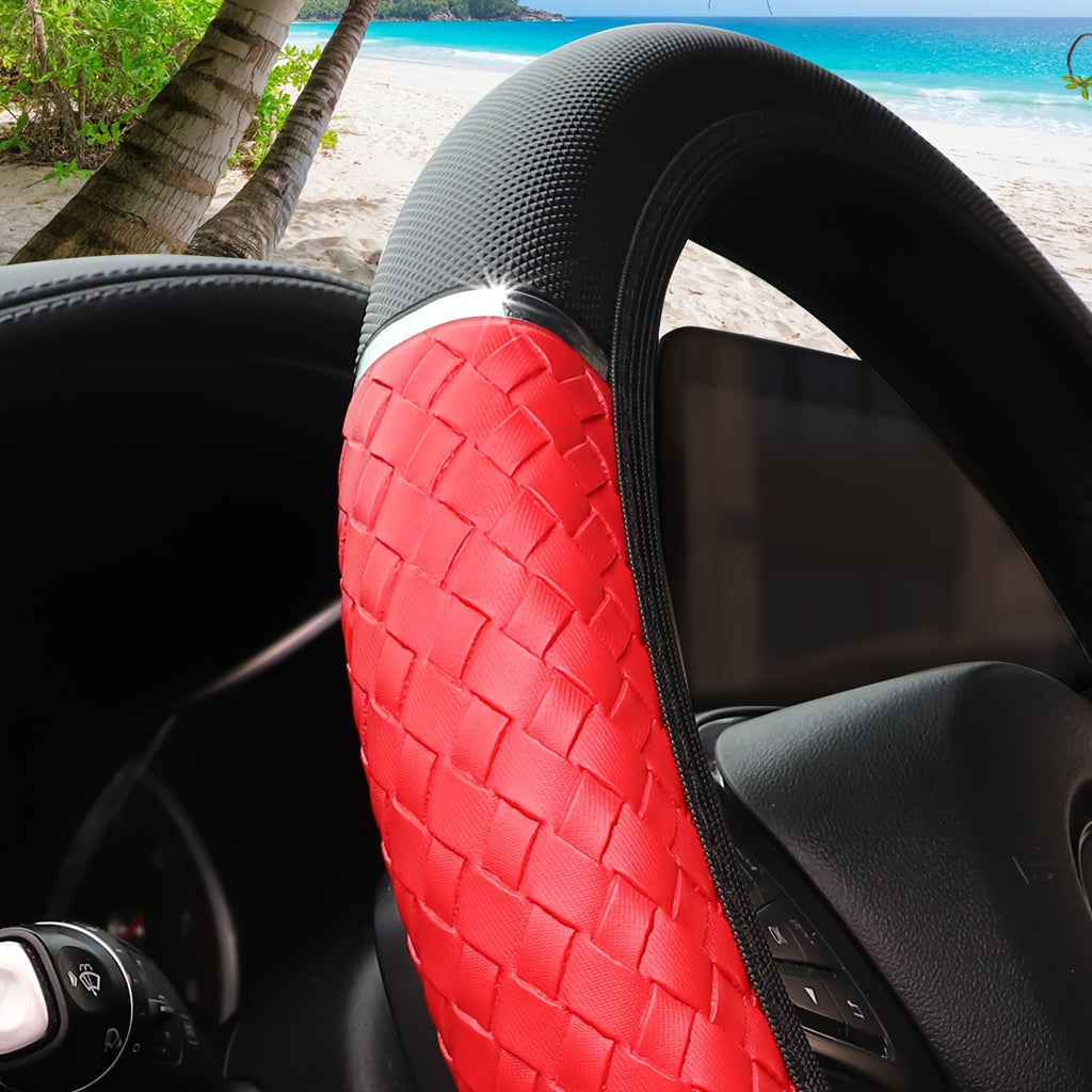 3D Woven Metal Steering Wheel Cover