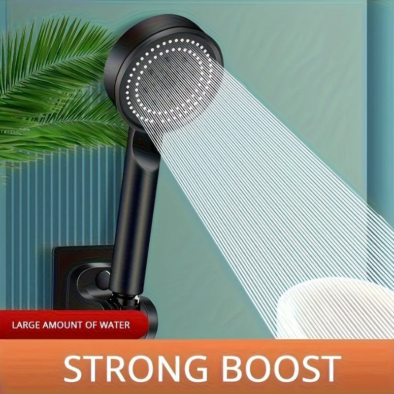 [5 Modes | High-Pressure] 5 Modes High-Pressure Handheld Shower Head | Fragrance-Free, Sensitive Light Beige, Easy Install, No Batteries - Modern Bathroom Accessory, Water Sprayer, RV Faucets, 90 Regions