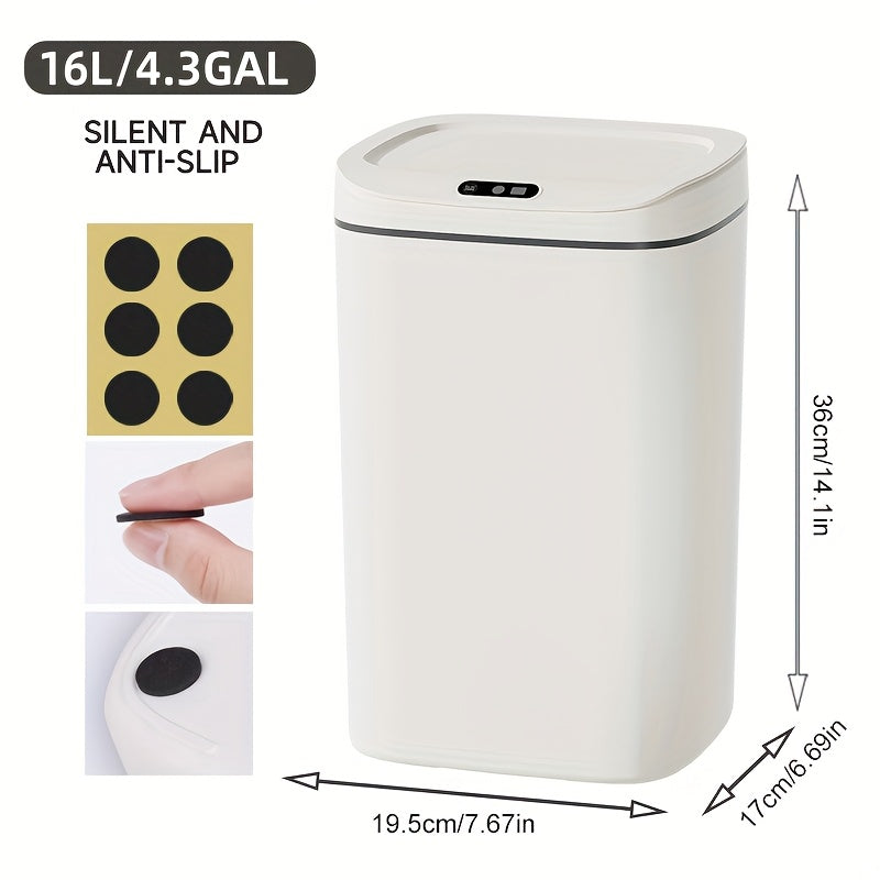 Smart Trash Can, Easily Opened with A Wave Of Your Hand, Tightly Sealed, Effectively Blocking Odors, Keeping The Air Fresh, Stylish In Appearance, Sturdy And Durable, Easy to Clean.