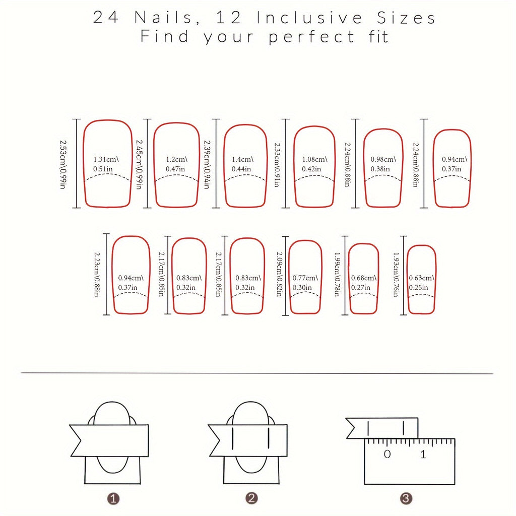 24pcs Colorful Smile & Rainbow Clouds Press-On Nails, Mid-Length Oval Fake Nails with Glossy Finish - Stripe & Flame Patterns, Includes Application Tool, Ideal for Daily Wear