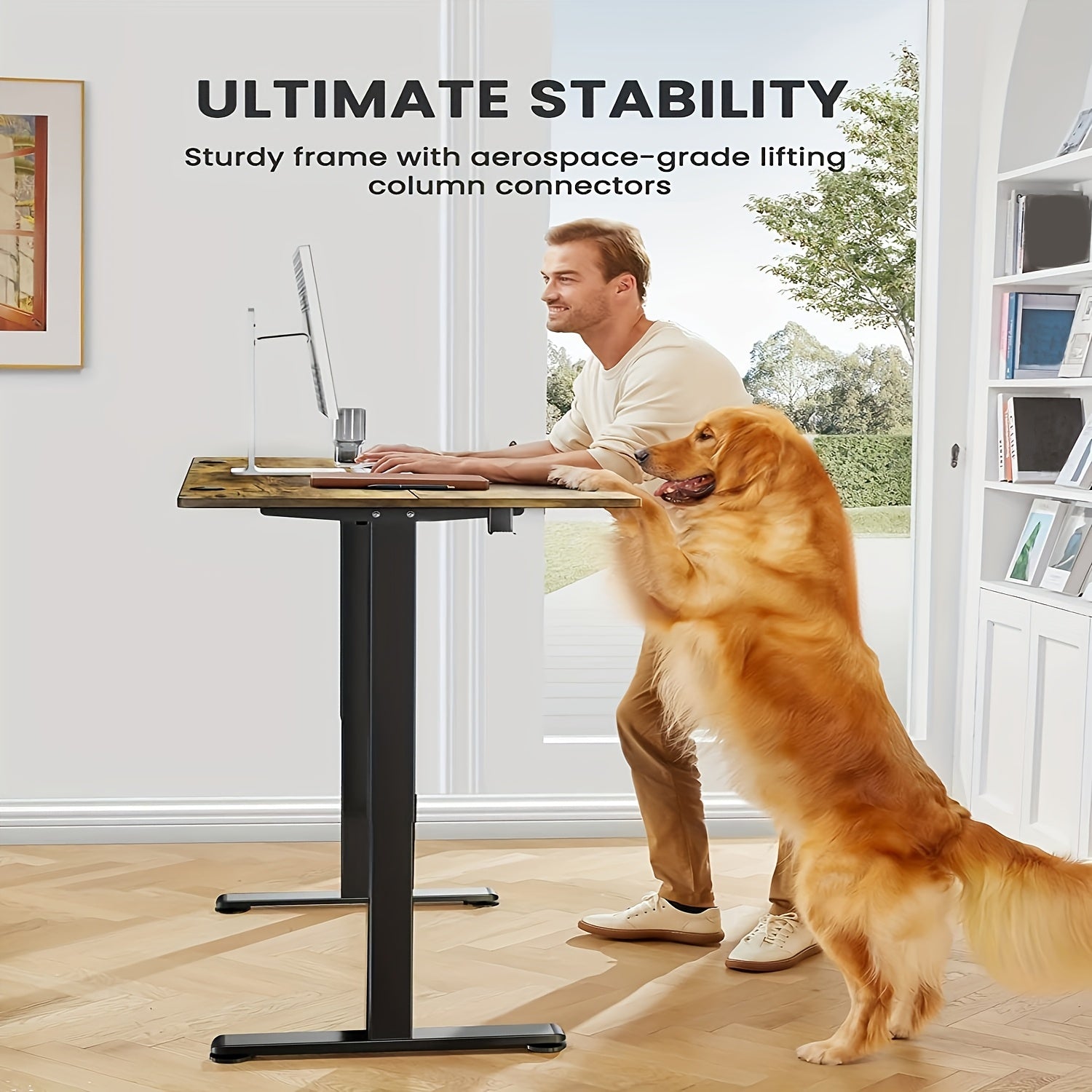 63/55/48/40 inch adjustable height electric lift desk, ergonomically designed recording studio desk, gaming desk, suitable for home offices, cafes, restaurants, recording studios, 4 colors, electric standing desk, perfect Chr