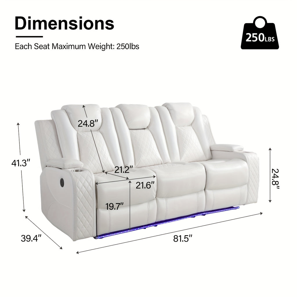 Trent Electric Reclining 3 Seater Sofa
