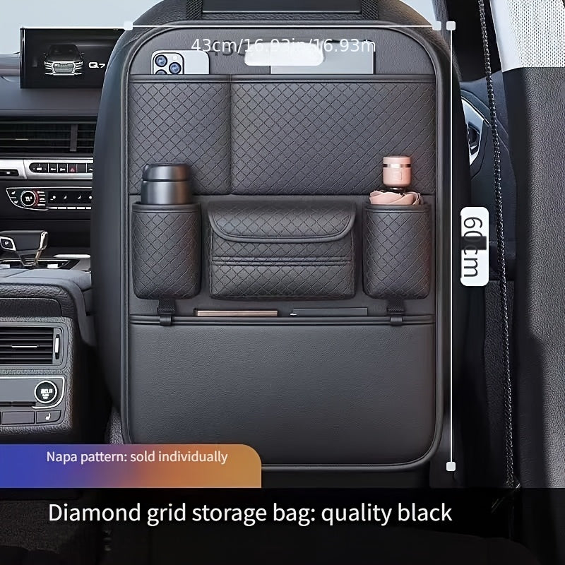Car Seat Back Storage Bag with Tissue Box