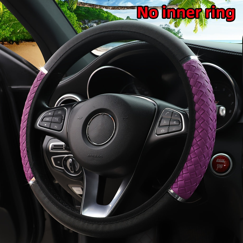 3D Woven Metal Steering Wheel Cover