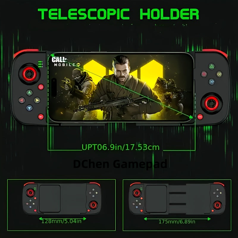 Wireless Gamepad for iPhone/Android/Steam Deck/PC/Table Mobile Phone Controller Wireless Game Controller Joystick Telescopic Gamepad COD Mobile Diablo Immortal - Directly Play, Gaming Accessory, Ergonomic Design, Compact Gami