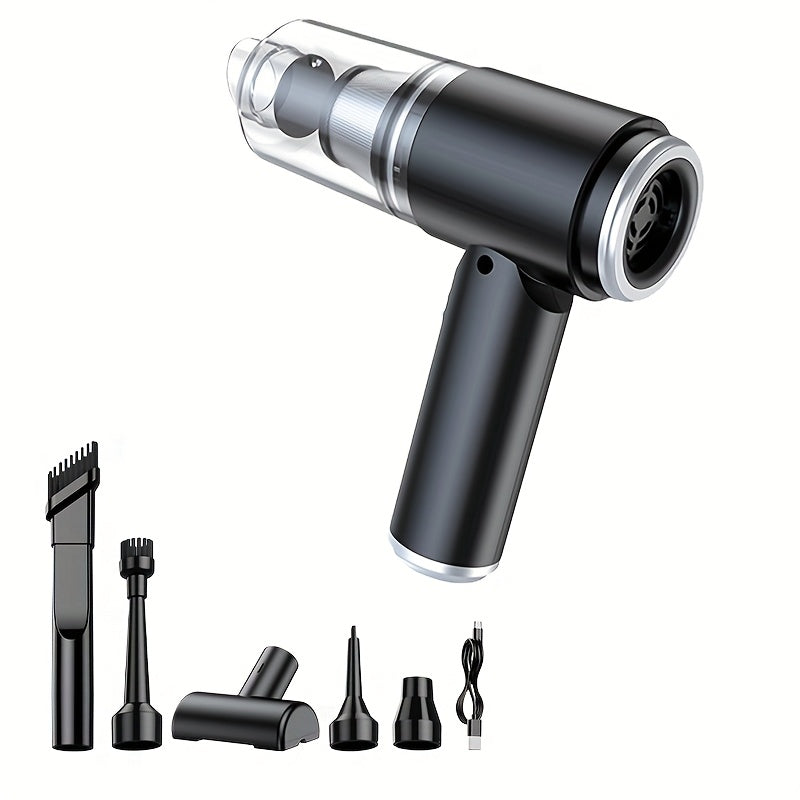 [Portable Vacuum] High-Power 4-in-1 Portable Wireless Vacuum Cleaner 15000PA Mini Vacuum, Compressor Air Blower And Pump Handheld Vacuum with Brushless Motor for Car, Home, Office, Camping, Computer Keyboard Laptop Dust Clean