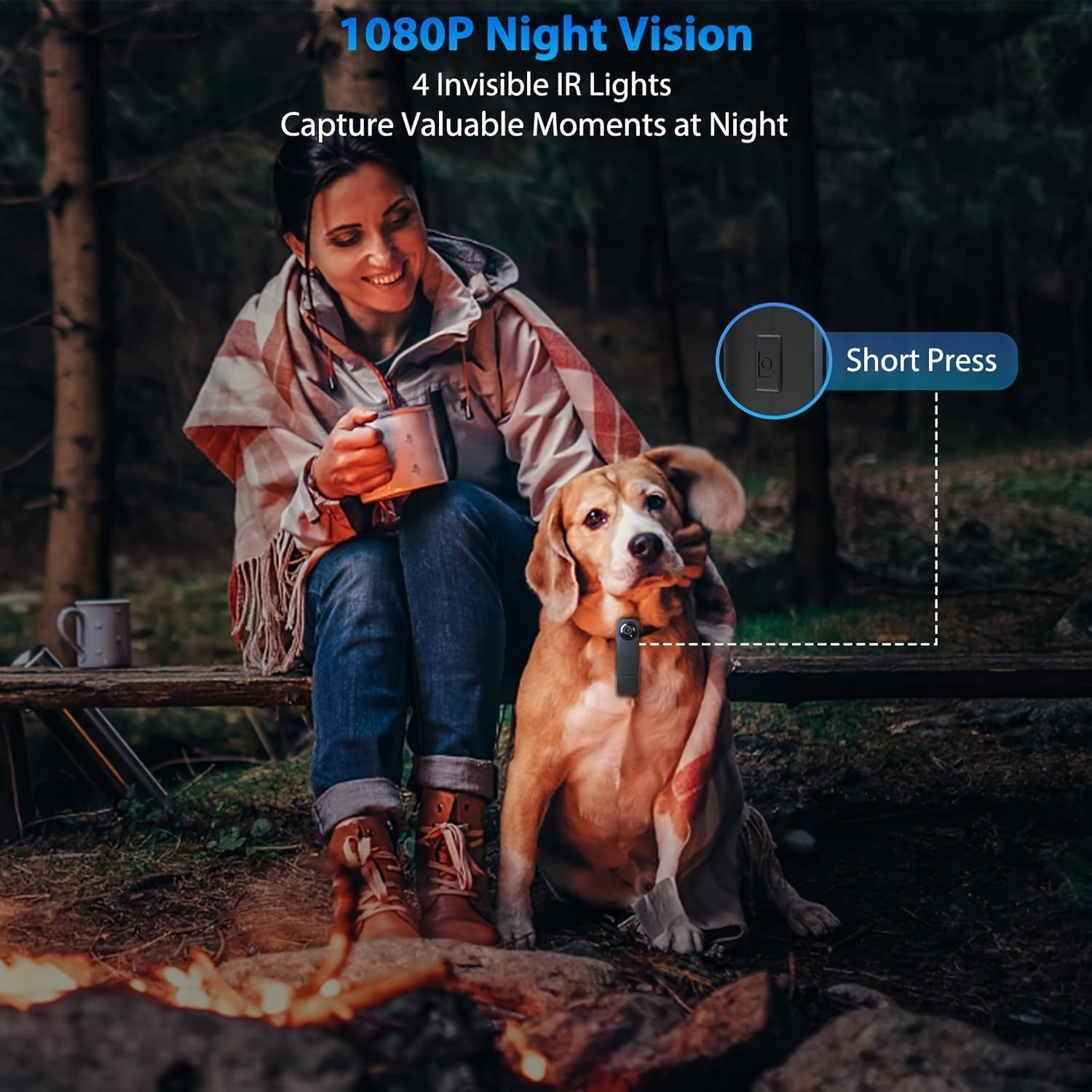 Body Camera, 1080P 64GB Body Camera with Upgraded Clip, Wearable Camera with Motion Detection and Night Vision, Suitable for Proof of Work, Delivery, Outdoor Travel, Personal Use