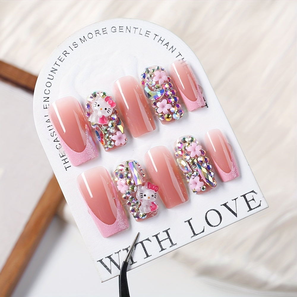 Justine Hello kitty Press-On