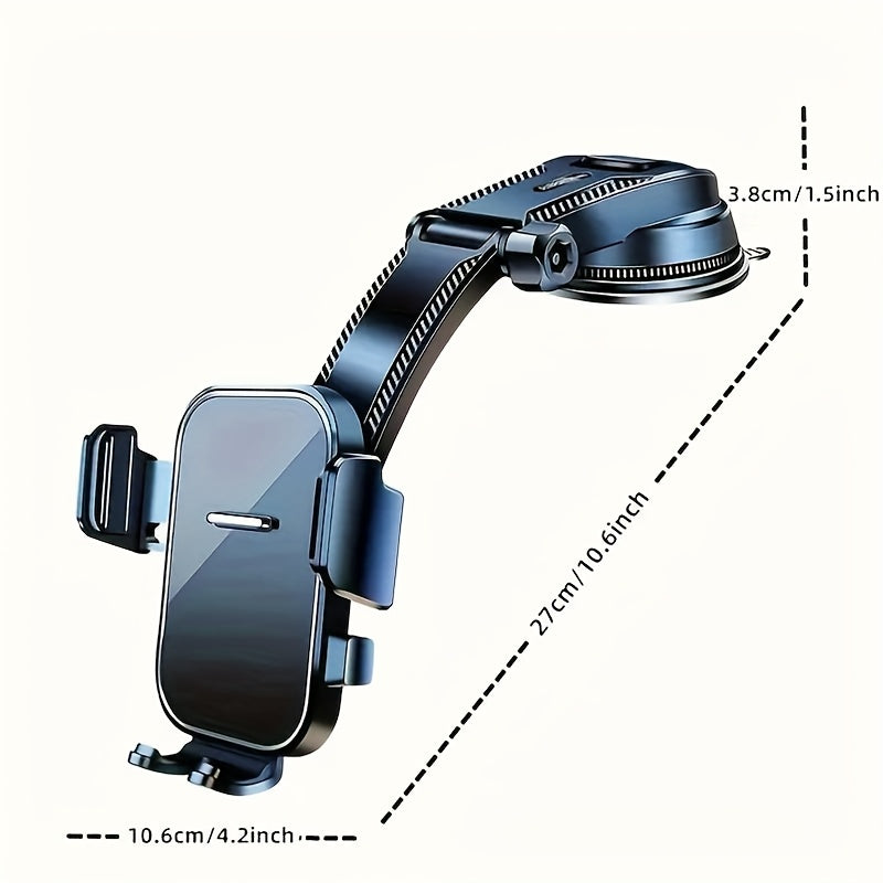 [Rotating Car Phone Holder] 360° Rotating Adjustable Car Dashboard Phone Holder | Strong Suction Base, ABS Material, Hands-Free Smartphone Stand for Vehicle Ventilation Unit - Quiet Navigation Mount