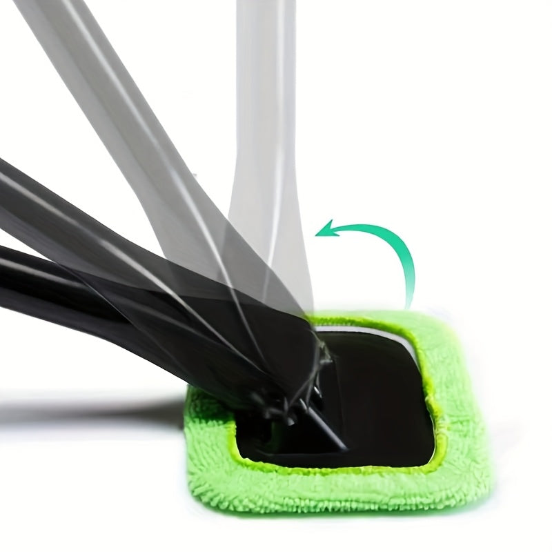 6pcs Windshield Defogger Brush, Car Window Wiper Tool, 5pcs Reusable Replacement Cloth Pads, Plastic Handle, for Home Outdoor Car Use, Car Care, Window Cleaning, Vehicle Maintenance, Efficient Cleaning, Durable Material, Stur