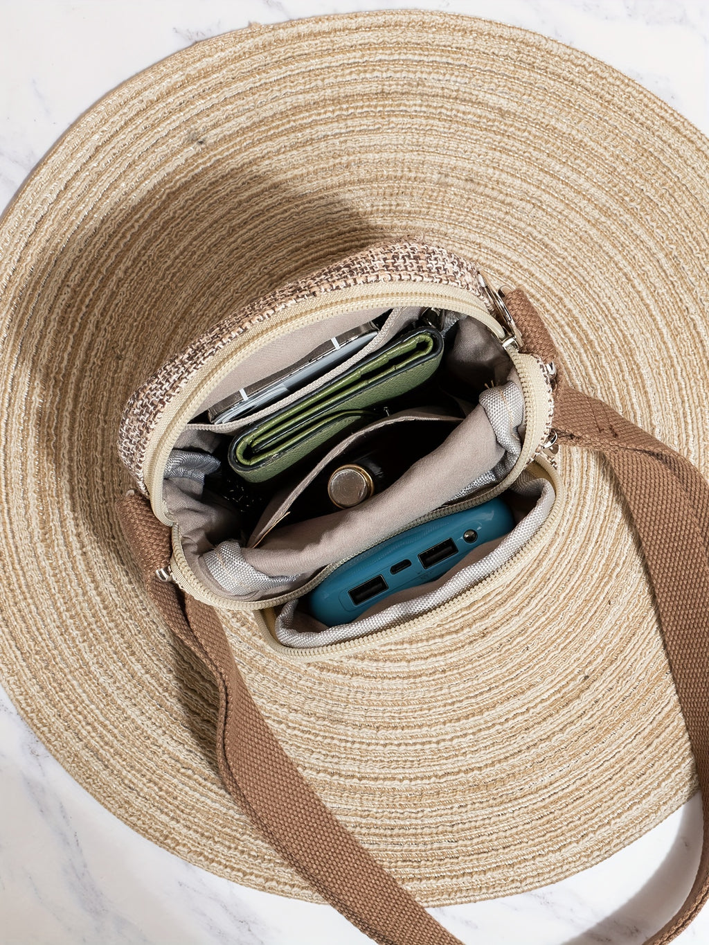 Women's Floral Design Phone Bag, Contrast Color Retro Style Crossbody Shoulder Bag With Adjustable Strap