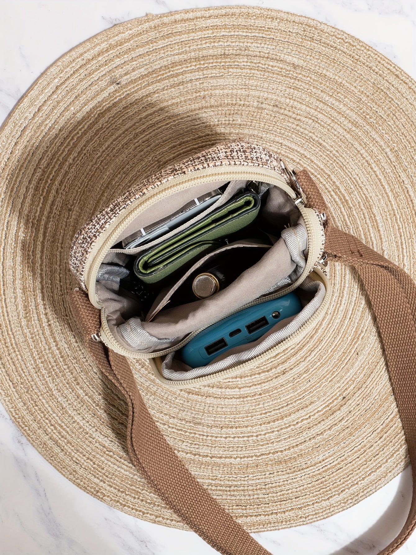 Women's Floral Design Phone Bag, Contrast Color Retro Style Crossbody Shoulder Bag With Adjustable Strap