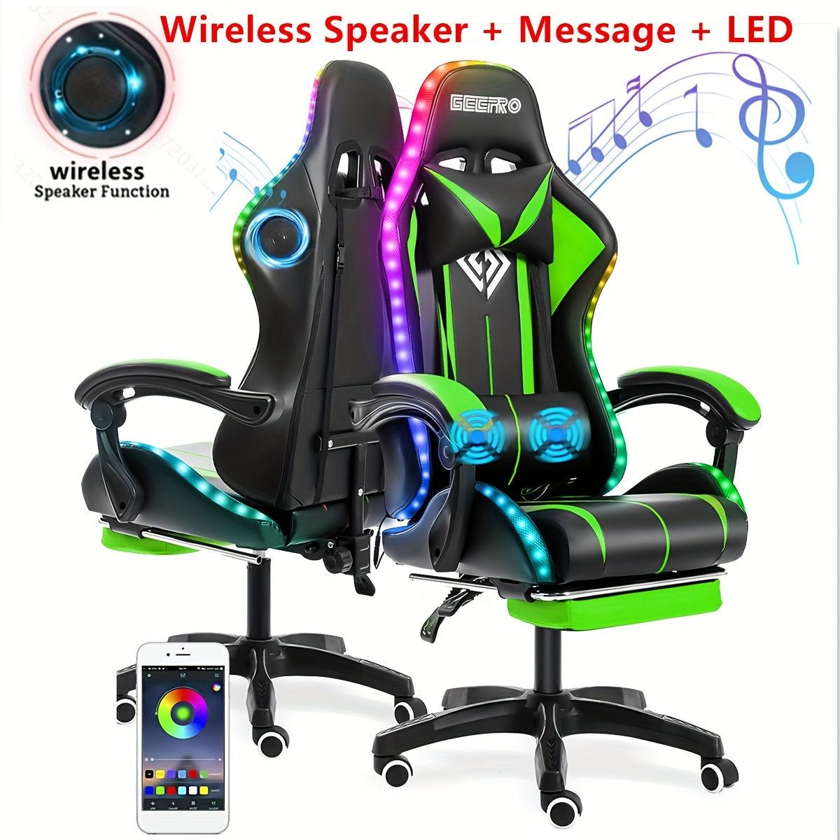 Noah LED Gaming Chair
