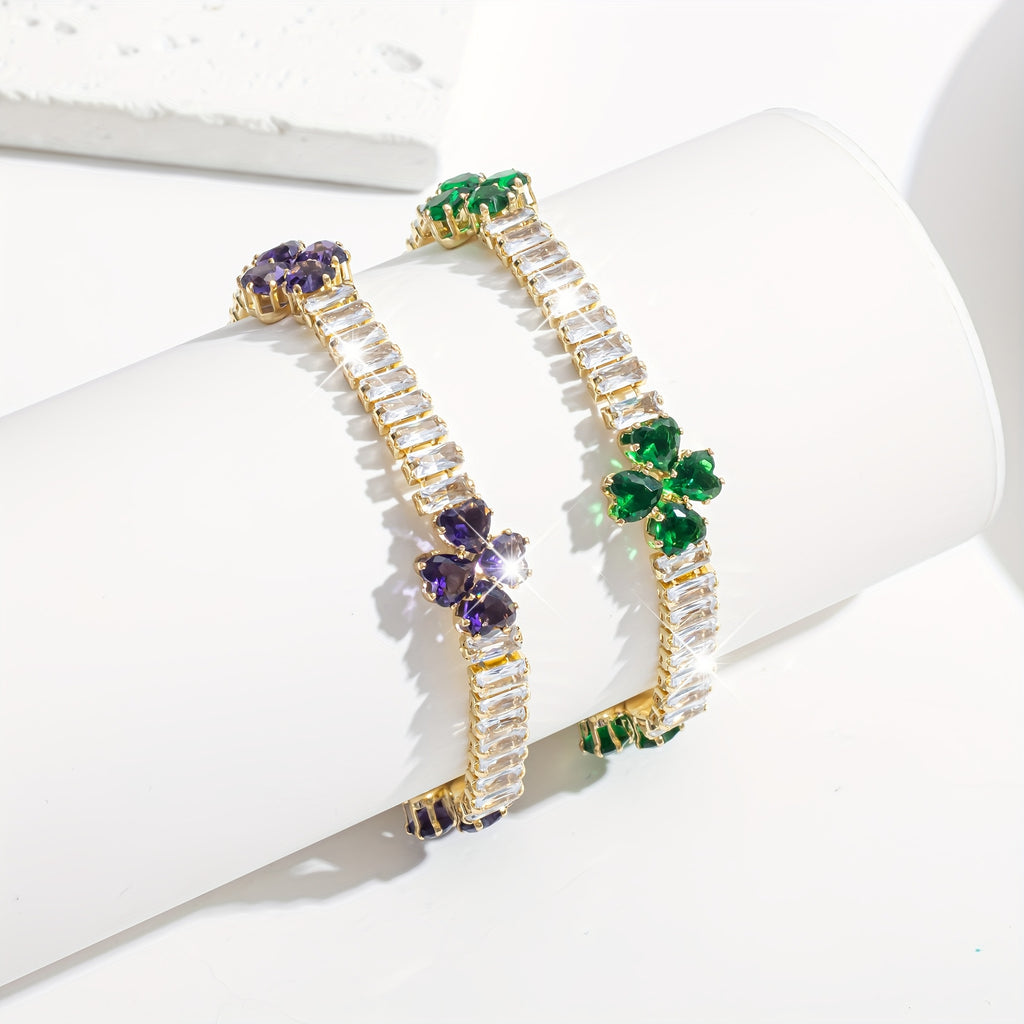 Heart Shape Tennis Bracelet