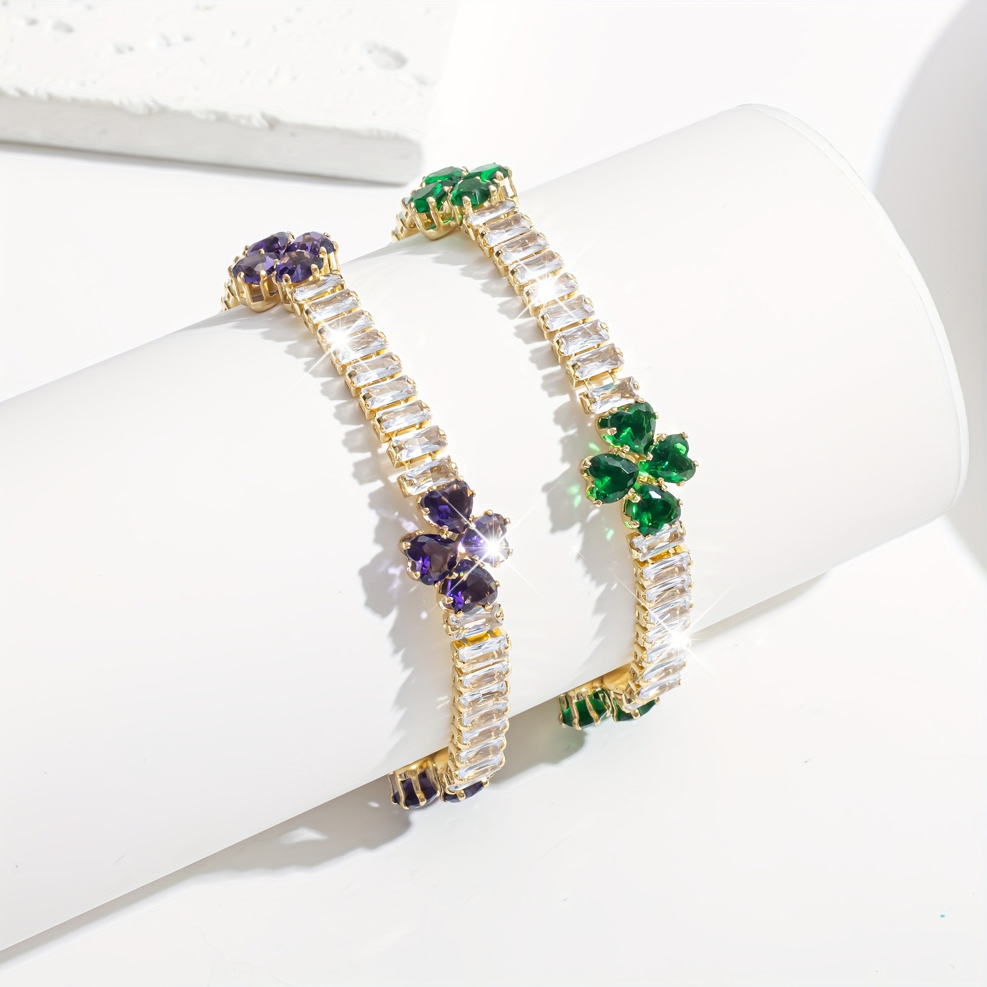 Heart Shape Tennis Bracelet