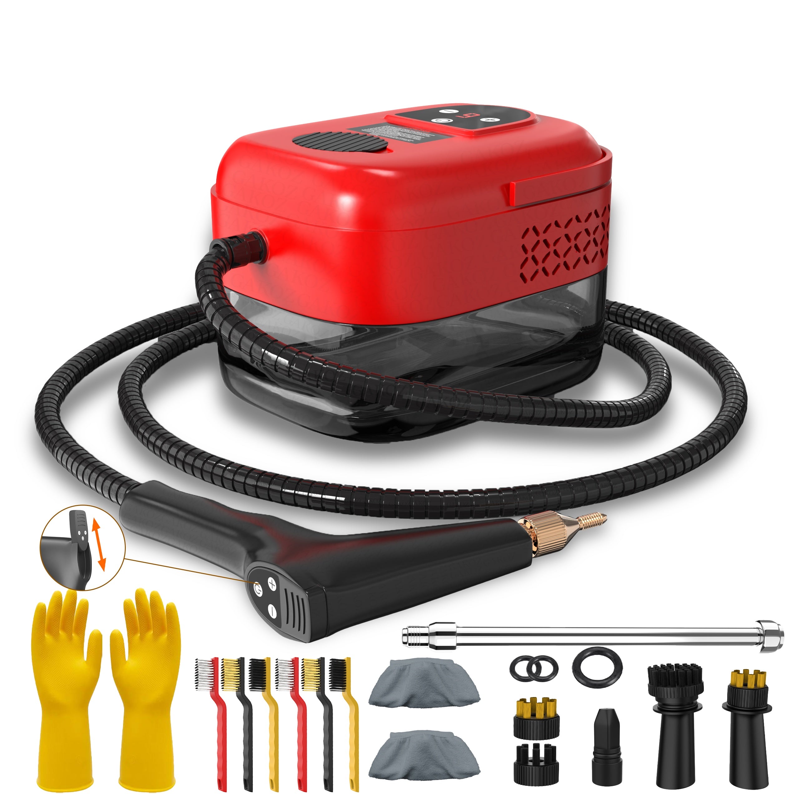 High Pressure Steam Cleaner, Household Steam Cleaner Handheld, Suitable For Kitchen Fume, Sofa, Small Air Conditioning, Washing Machine, 35pcs Accessory Set (without Steam Cleaner)