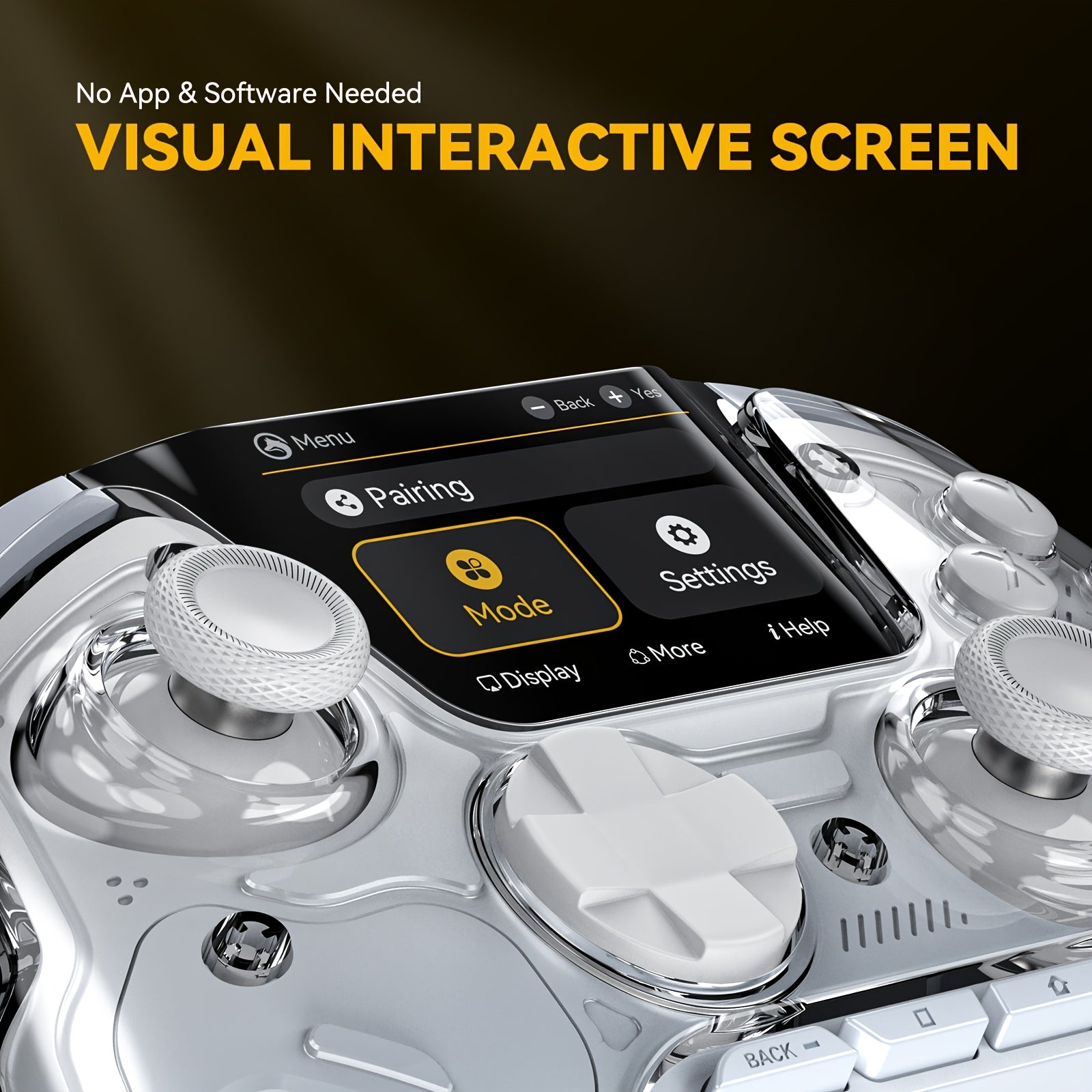 Interactive Screen Wireless Gaming Controller