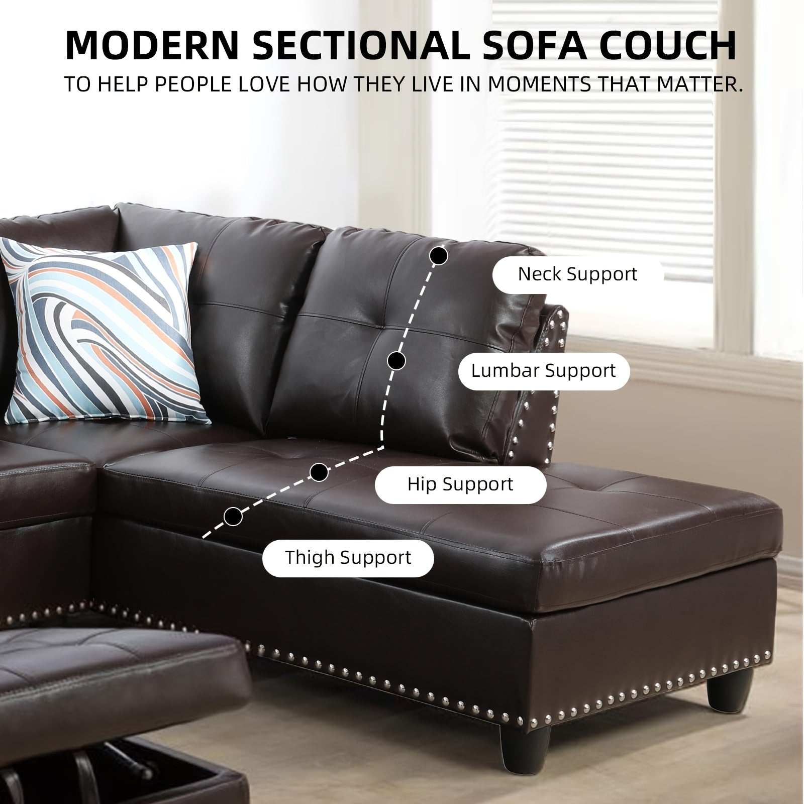 Leonard Luxury L-Shaped Sectional Set