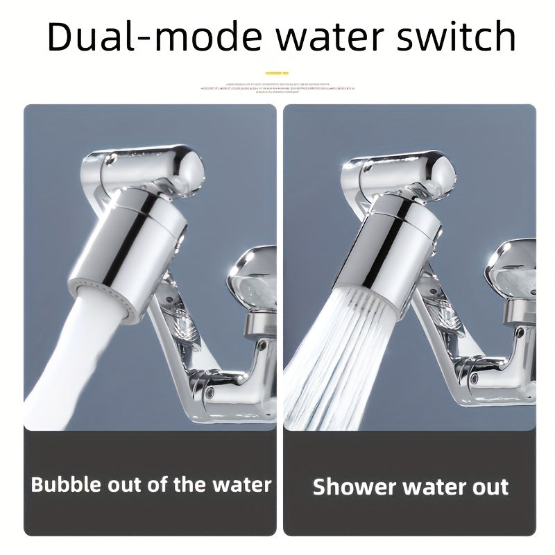 1440 ° rotating robotic arm faucet, splash proof design and multi adapter head - including installation tools, stylish and durable kitchen and bathroom faucets, bathroom sink faucets, multifunctional water flow, modern aesth