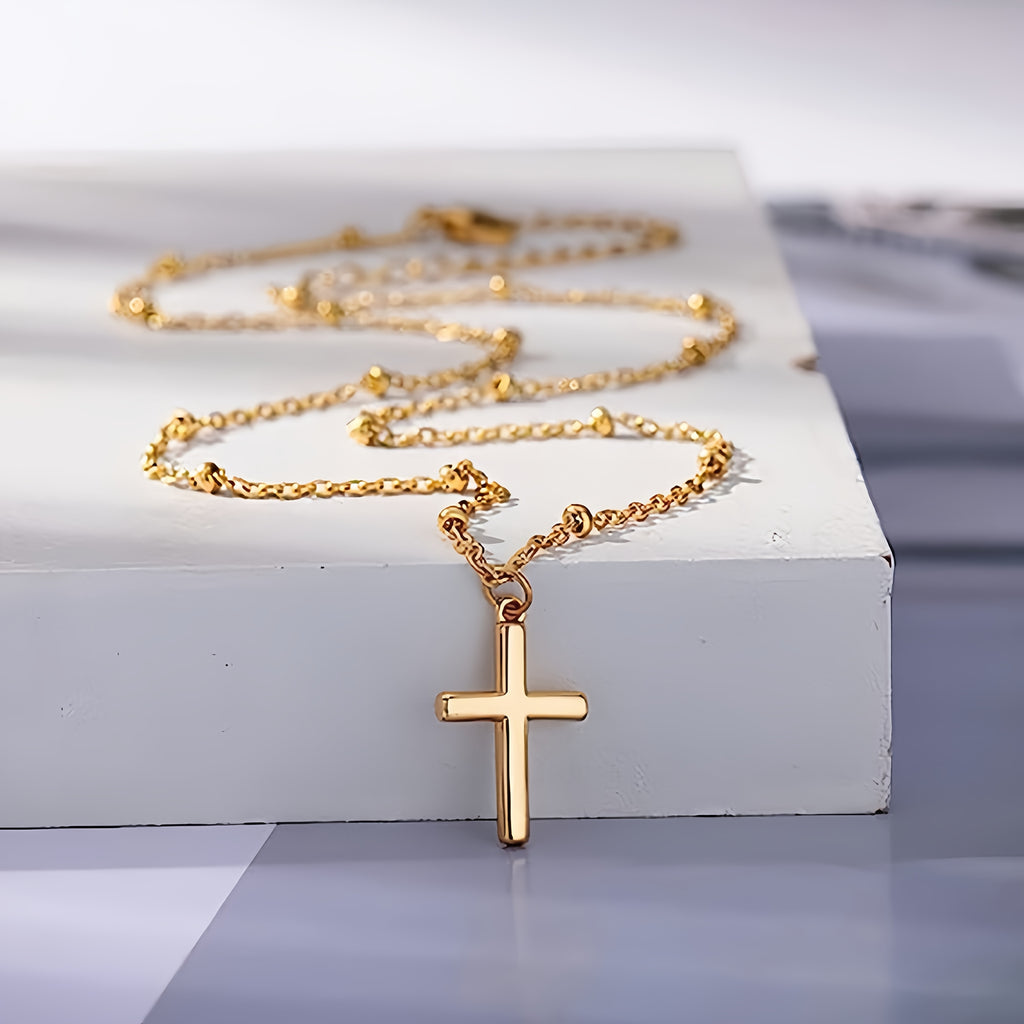 18k Golden Plated Cross Necklace