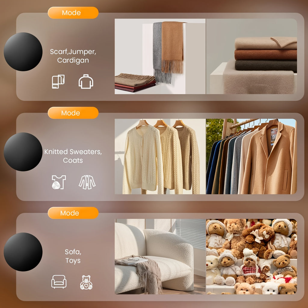 Lint Remover, Fabric Shaver and Lint Brush for Clothes Cleaning - Household Tool to Remove Pilling from Sweaters, Sofas, Furniture & Textiles, Textile Maintenance, Sweater Care, Handheld Device, Portable Cleaner, Durable Cons