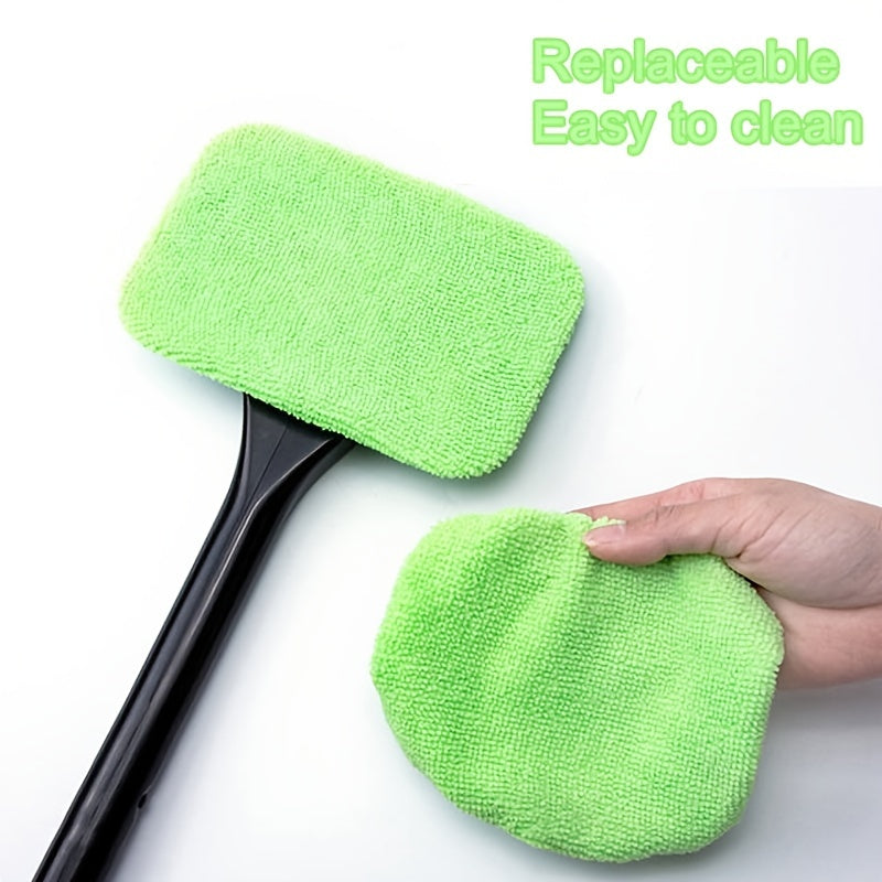 Car Window Cleaning Brush Kit for Windshield Cleaning Tools, Interior Car Wiper with Long Handle, Automotive Accessories.