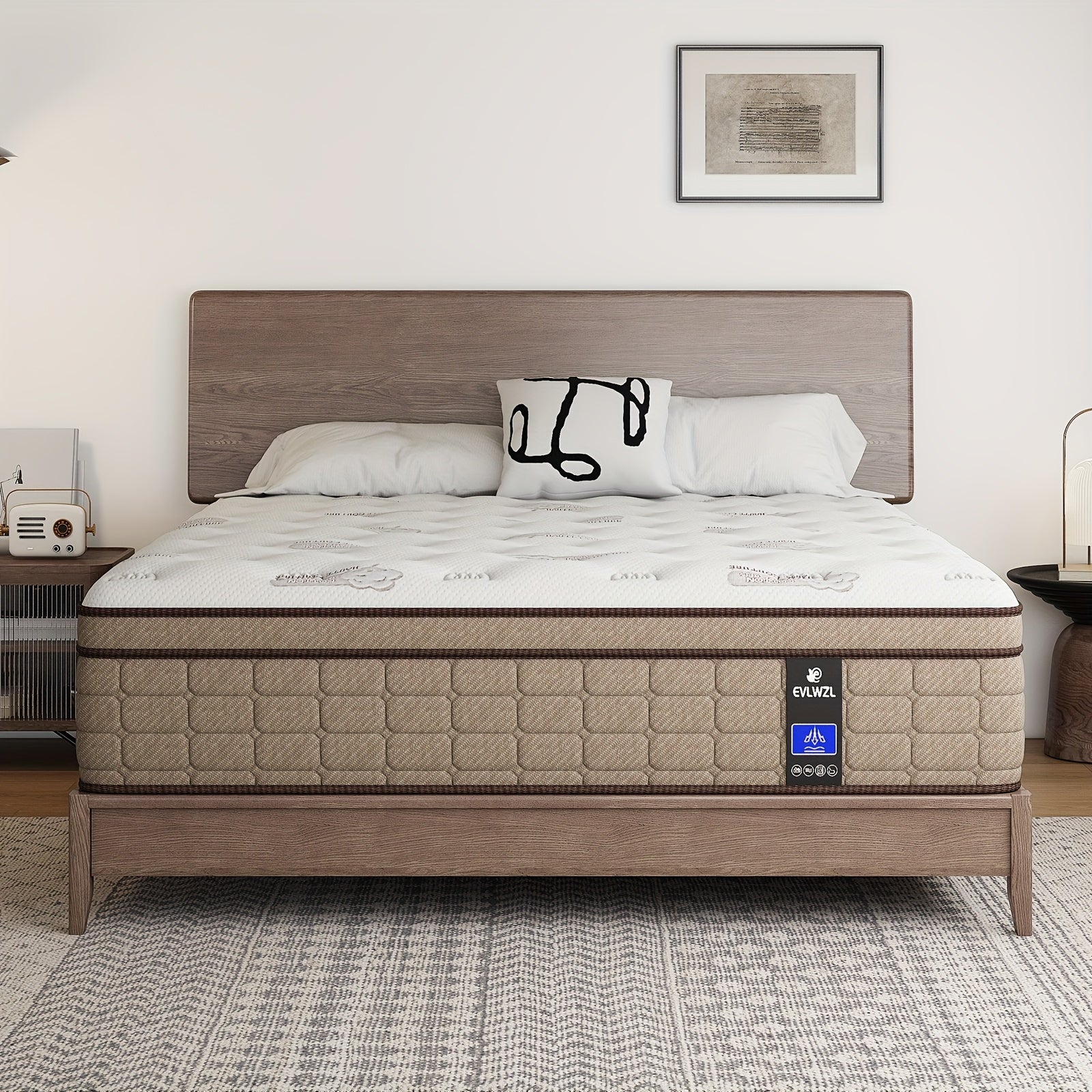 Solana 10/12 Inch Hybrid Mattress in a Box with Memory Foam