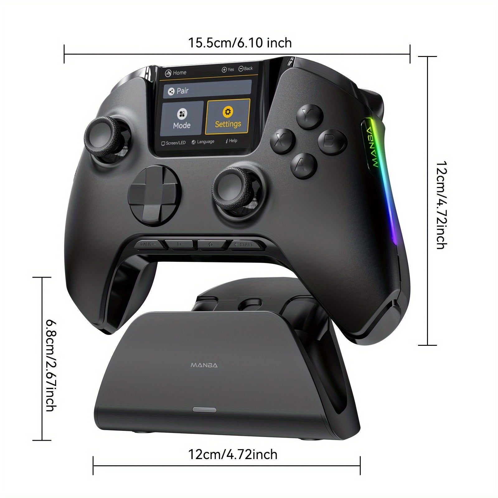 Interactive Screen Wireless Gaming Controller