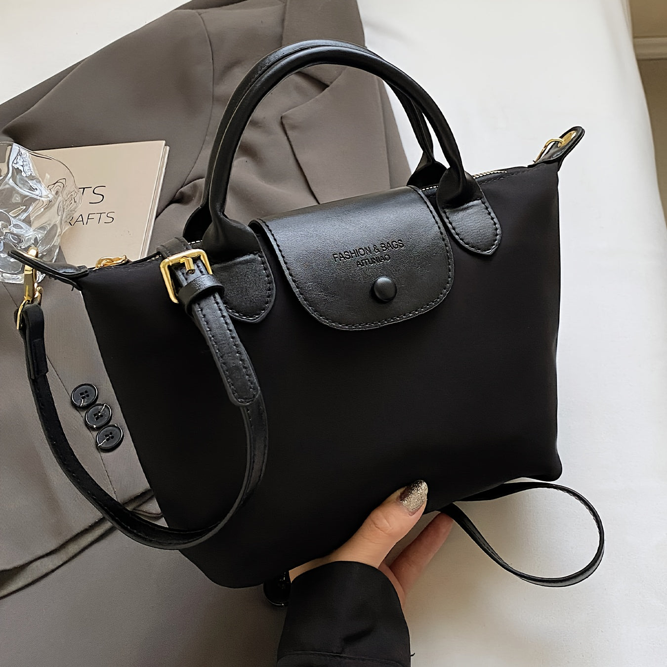 Women'S Lightweight Nylon Crossbody - Elegant Minimalist Purse with Zipper Closure, Spacious Interior for Everyday & Formal Events, Casual Outings, Chic Handbag, /Other Colors Available