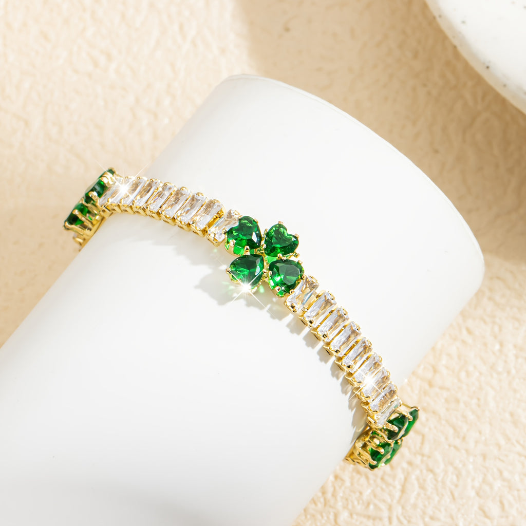 Heart Shape Tennis Bracelet