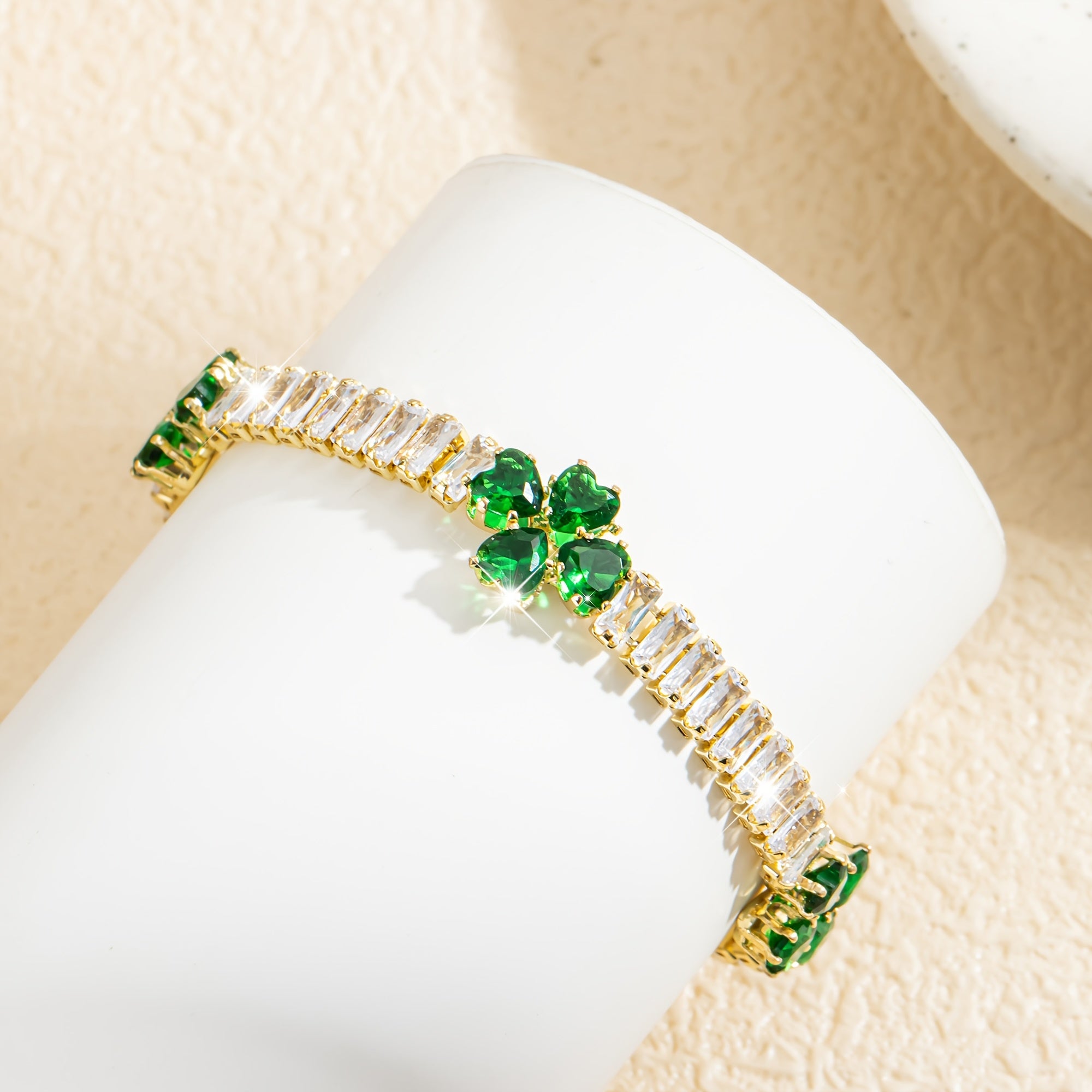 Heart Shape Tennis Bracelet