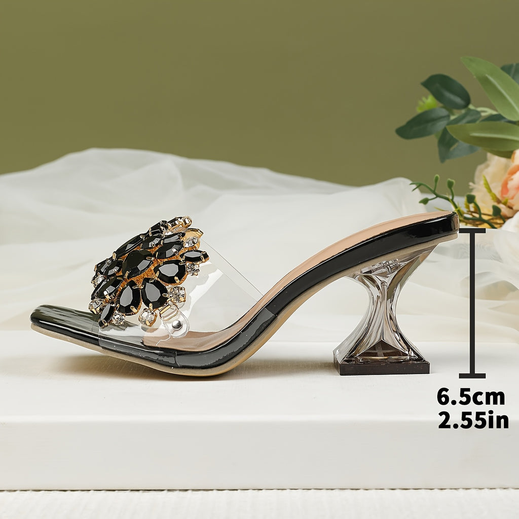 Embellished Pyramid Heel