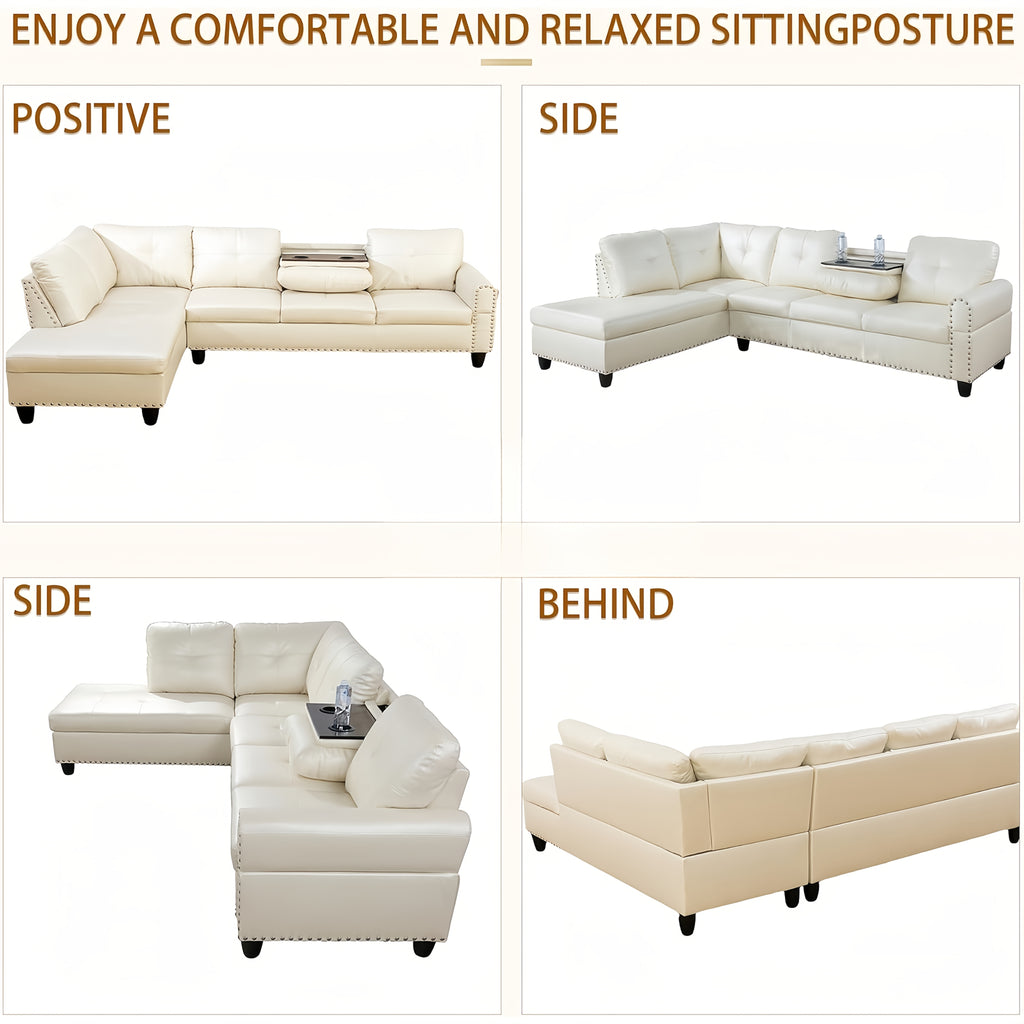 Leonard Luxury L-Shaped Sectional Set