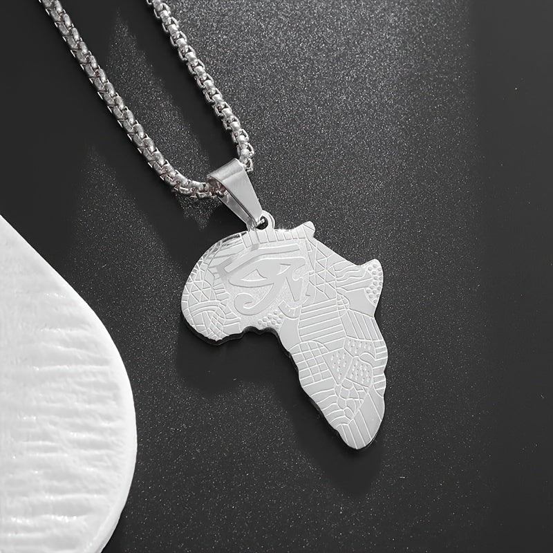 African Map Pendant Necklace
