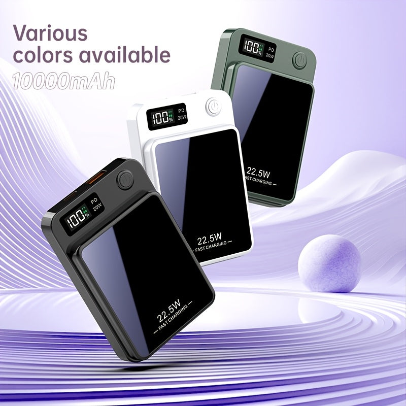 New Magnetic Wireless Power Bank - Portable Charger Power Bank, 5000/10000/15000mAh Battery Pack, 22.5/30W PD Fast Charging, 15W Wireless Charging, Magnetic Battery Pack For 17/16/15/14/13/12/Pro/Mini/Pro Max And Wired Chargi