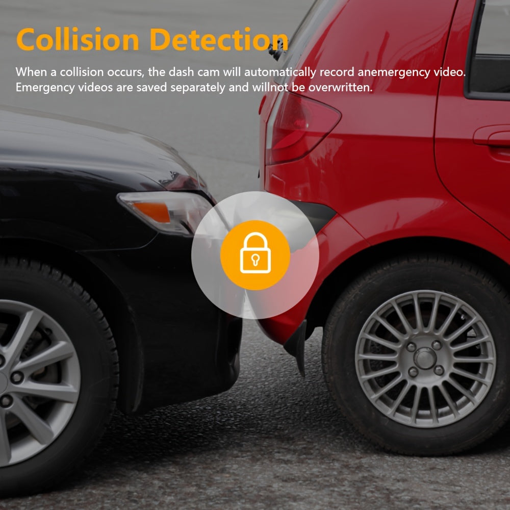 [Dual Lens Dash Cam] ZKCAMSPY Dual Lens Dash Camera | Dual Front and Inside Car Camera with G-Sensor, Loop Recording, Night Vision, Motion Detection, Parking Monitoring | Compatible with PC, Hardwiring Powered, for Taxi, Truc