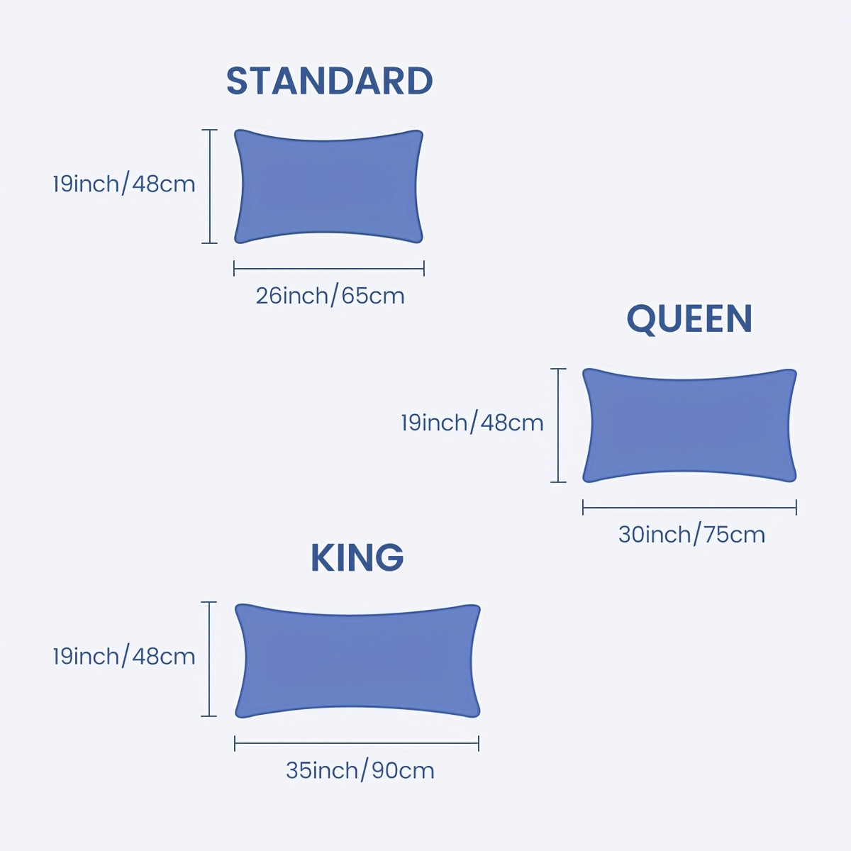 2pcs Premium Cooling Bed Pillows with Adjustable Zipper - Soft Down Alternative Fill for Back, Stomach & Side Sleepers - Hotel Collection - White with Navy Blue Trim, Machine Washable, All-Season Comfort, Side Sleeper Pillow