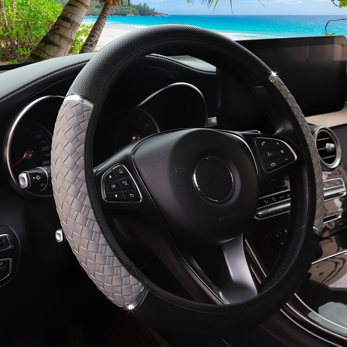 3D Woven Metal Steering Wheel Cover