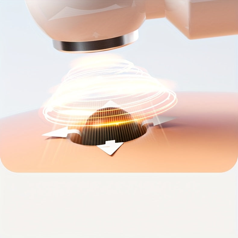 [USB Charging Beauty Device] 6-Head Blackhead Cleaner, Vacuum Electric Blackhead Pore Cleaner, USB Charging Mini Bubble Beauty Device, To Activate Heating Mode, Press And Hold The Power Button For 3 Seconds. Automatically Mai