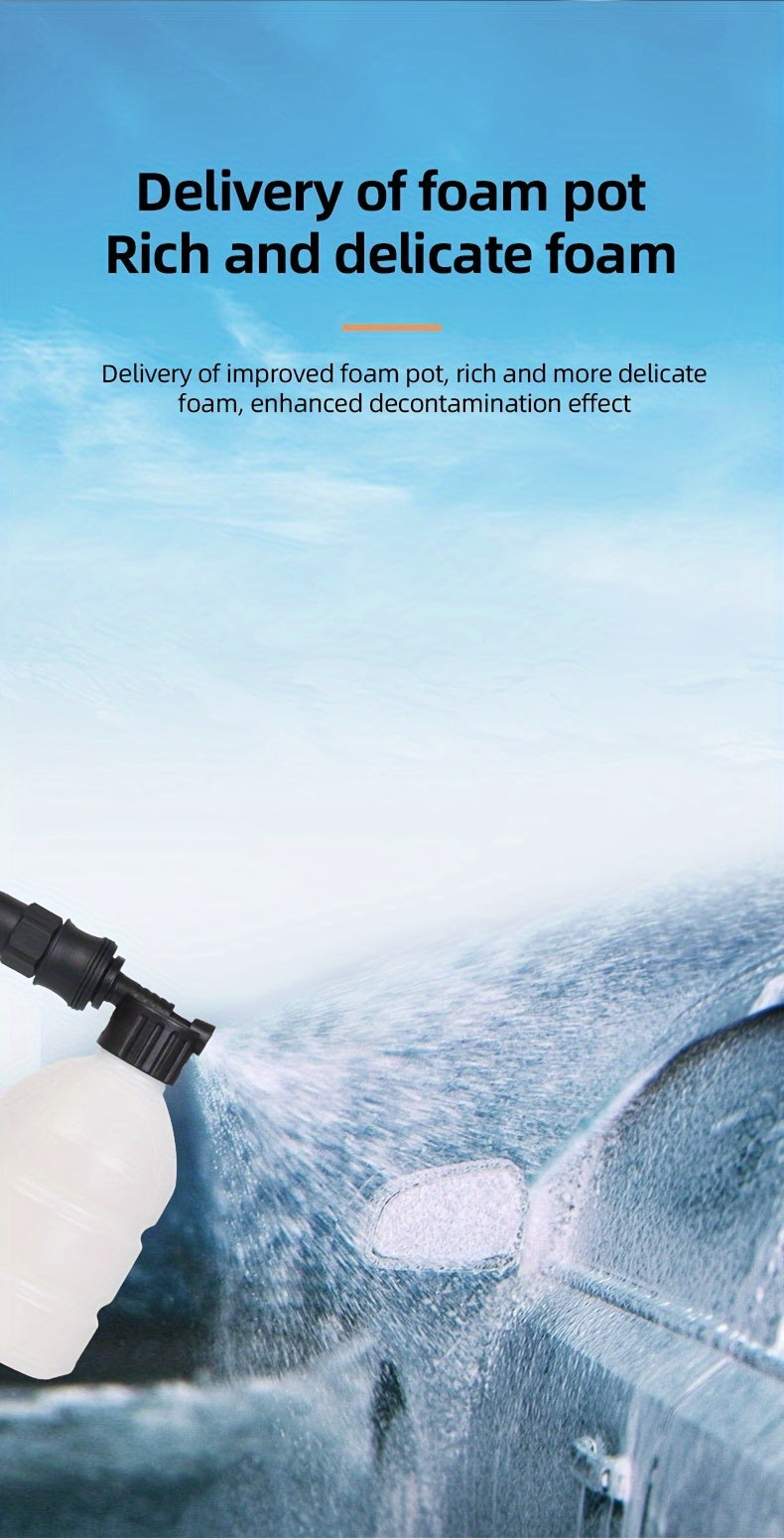 Stainless Steel High-Pressure Washer Gun, 3000 PSI Max with Quick Connect Nozzles Hose Connector, Equipped with A Single 15000mAh Battery, Single Battery Use Time Of About Half An Hour.