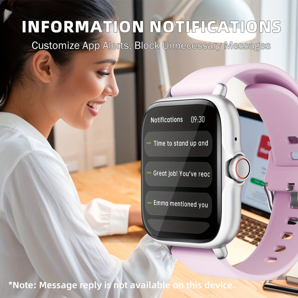 Sports Smart Watch, 1.83'' Full Touch Screen Display with Message, Answer Make Call Smartwatch, Monitoring, Sports Pedometer, Information Alerts, for iPhone Android Phones, Smartbands Fitness Watch for Women Men Friend Gift,